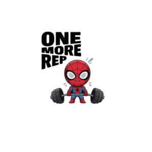 Spider-Man One More Rep Gym Sticker