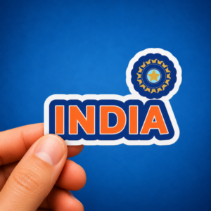 India Cricket Inspired Sticker