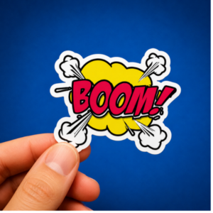 Boom Comic Pop Art Sticker