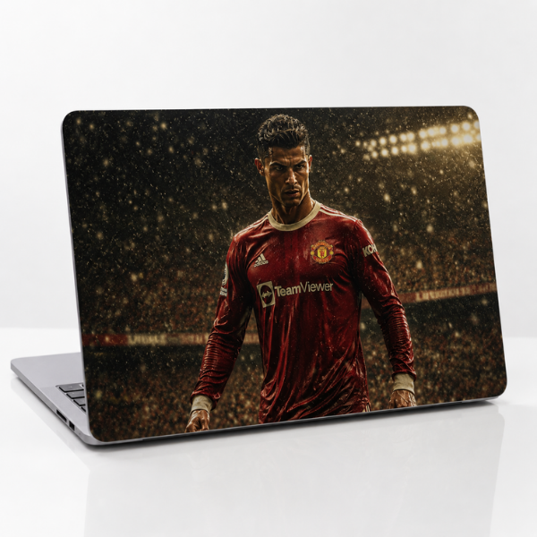 Built Different – Cristiano Ronaldo Football Laptop Skin - Image 2