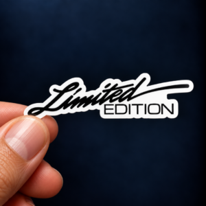 Limited Edition Premium Typography Sticker