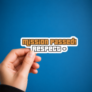 Mission Passed! Respect + – Gaming Sticker