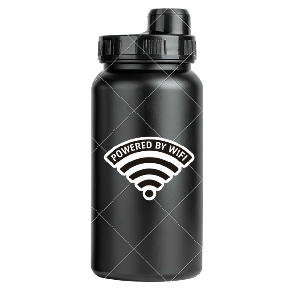 Powered by WiFi – Funny Tech Sticker - Image 3