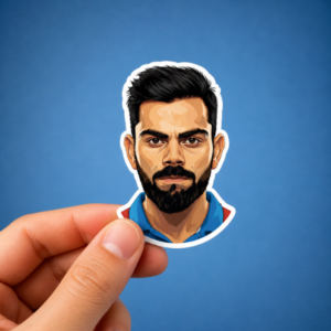 Indian Cricket Legend – Portrait Sticker