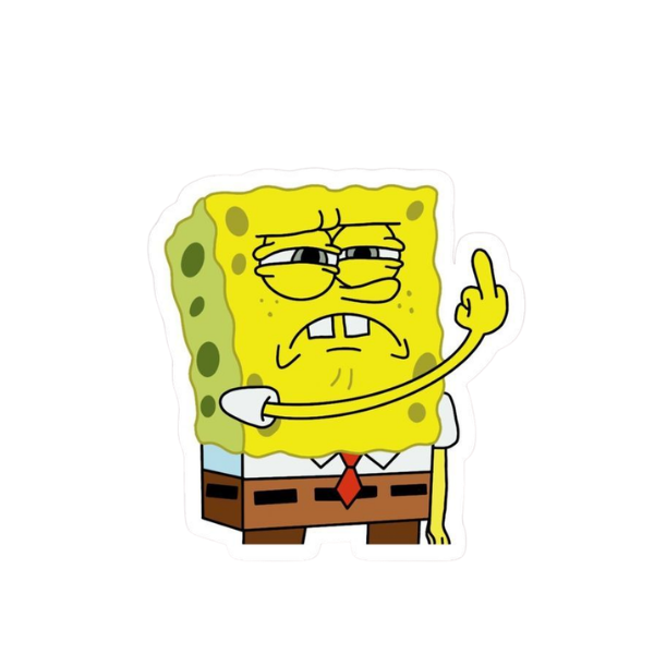 Not Today – SpongeBob Funny Sticker