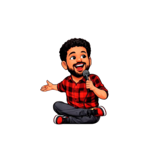 Comedy King – Funny Cartoon Sticker