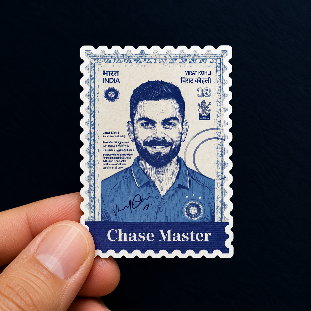 Virat Kohli β Chase Master Cricket Sticker