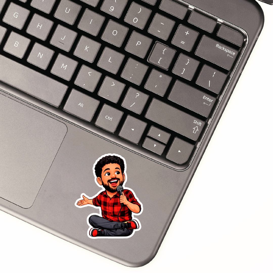 Comedy King β Funny Cartoon Sticker - Image 3